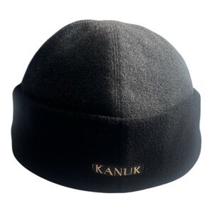 Vintage Kanuk Wool Fleece Hat Black Grey